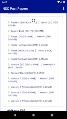 NSC Past Papers Grade 12 & 11 android App screenshot 4